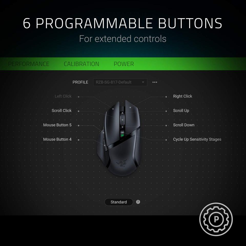 Razer Basilisk X Wireless Mouse - Image 3