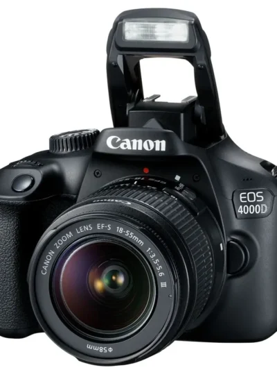 Canon EOS 4000D DSLR Camera with EF-S 18-55mm f/3.5-5.6 DC III Zoom Lens