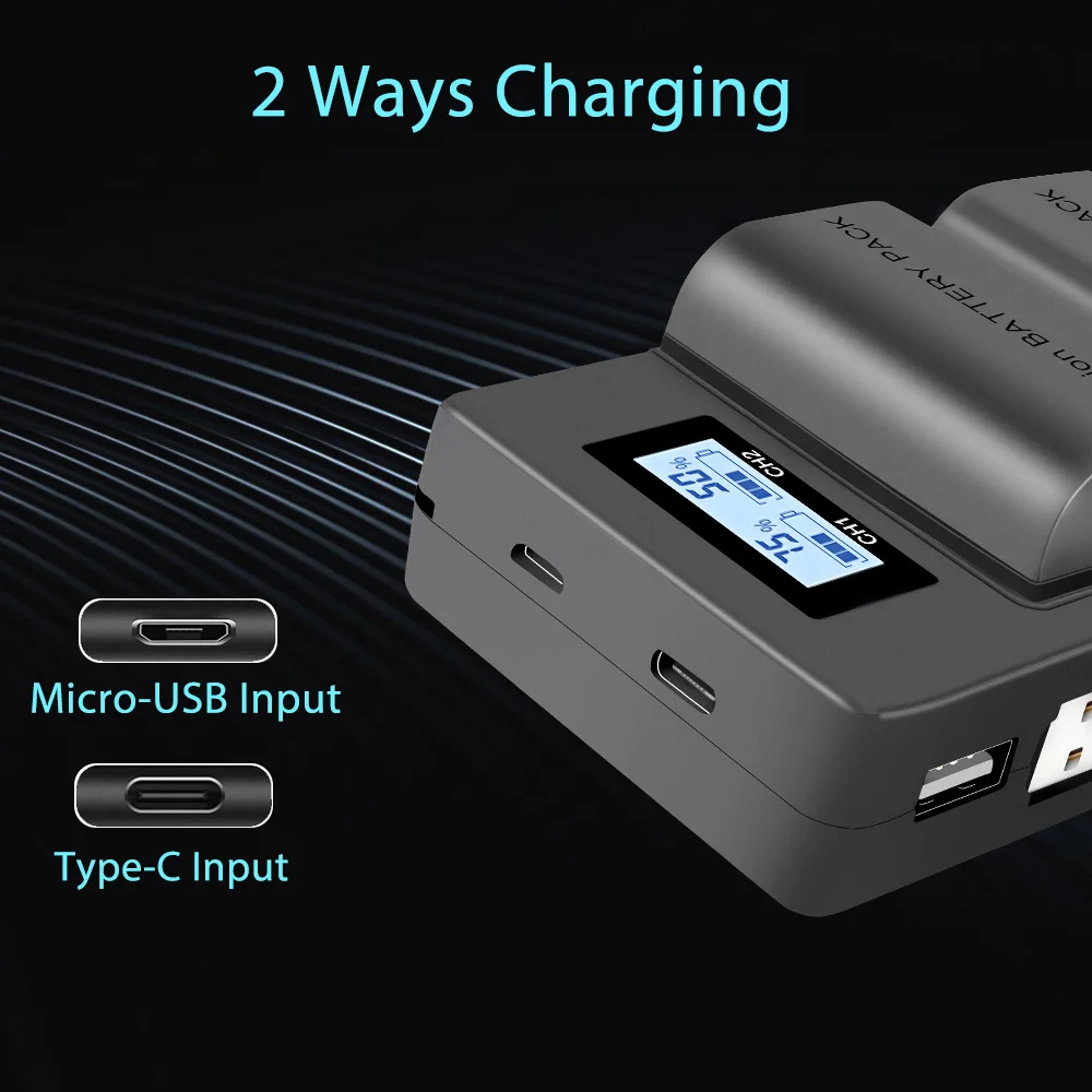 LCD Dual USB Battery Charger - Image 6