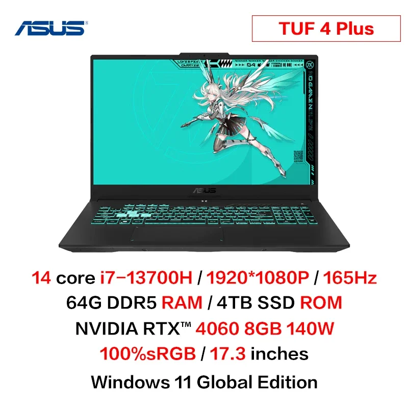 Asus TUF4 Plus Gaming Laptop Intel I7-13700H RTX4060 - Image 10