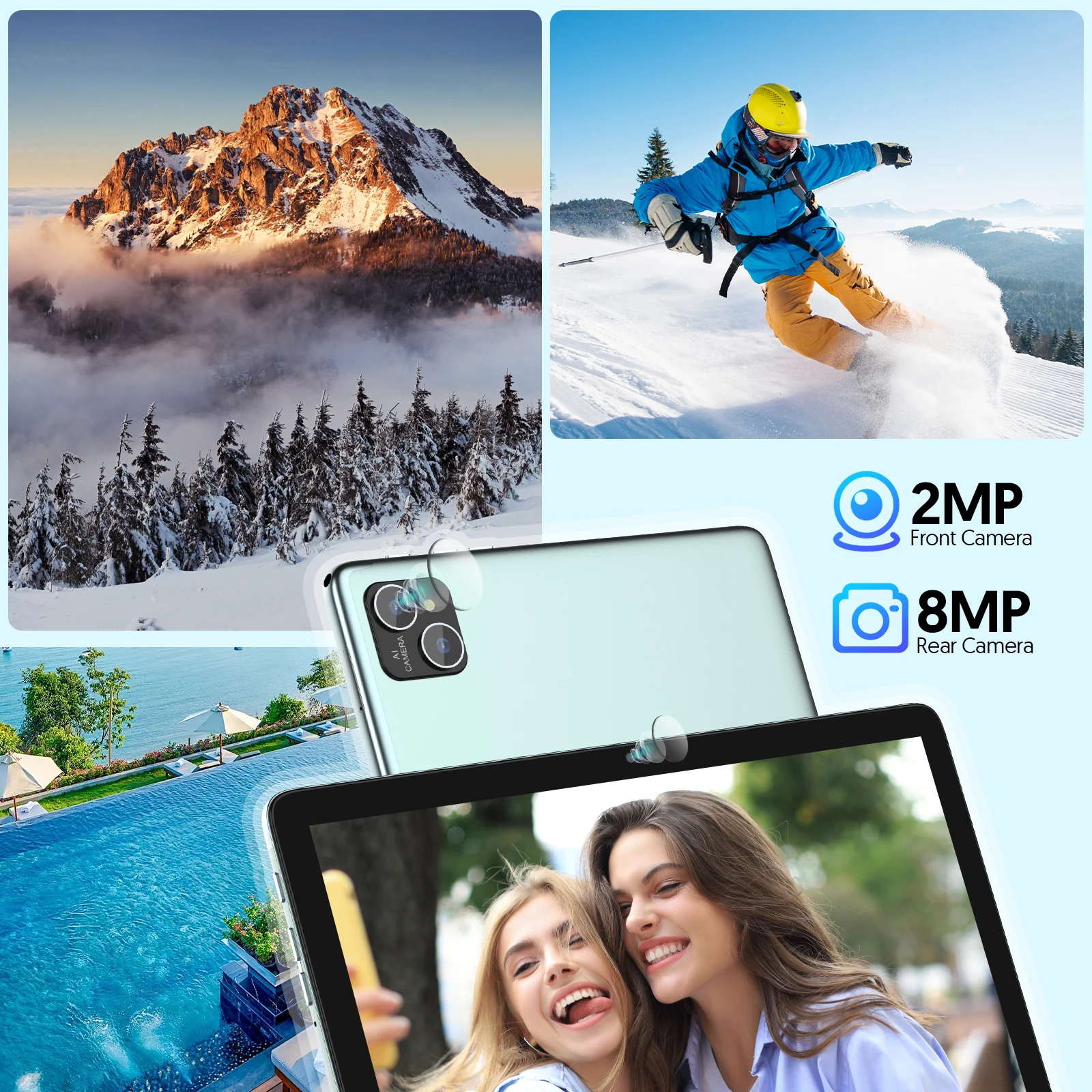 Android 14 tablet, with keyboard, mouse, protective case, stylus, 8(4+4) GB+128GB, octa-core processor, GMS certification - Image 4