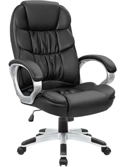Homall Office Chair High Back Computer Desk Chair, PU Leather Adjustable Height Modern Executive Swivel Task Chair